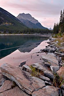 Mt. Kerkeslin And Horseshoe Lake<br>At Dawn