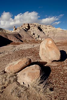 Boulders, Badlands, Clouds