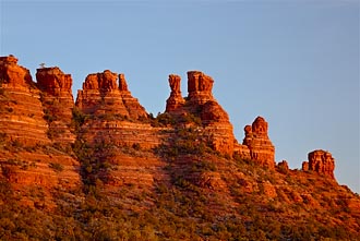 Cockscomb Formation At Sunset