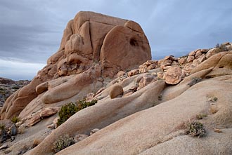 Boulders On Wavy Rock